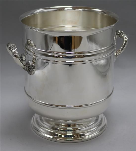 A Christofle silver plated ice bucket